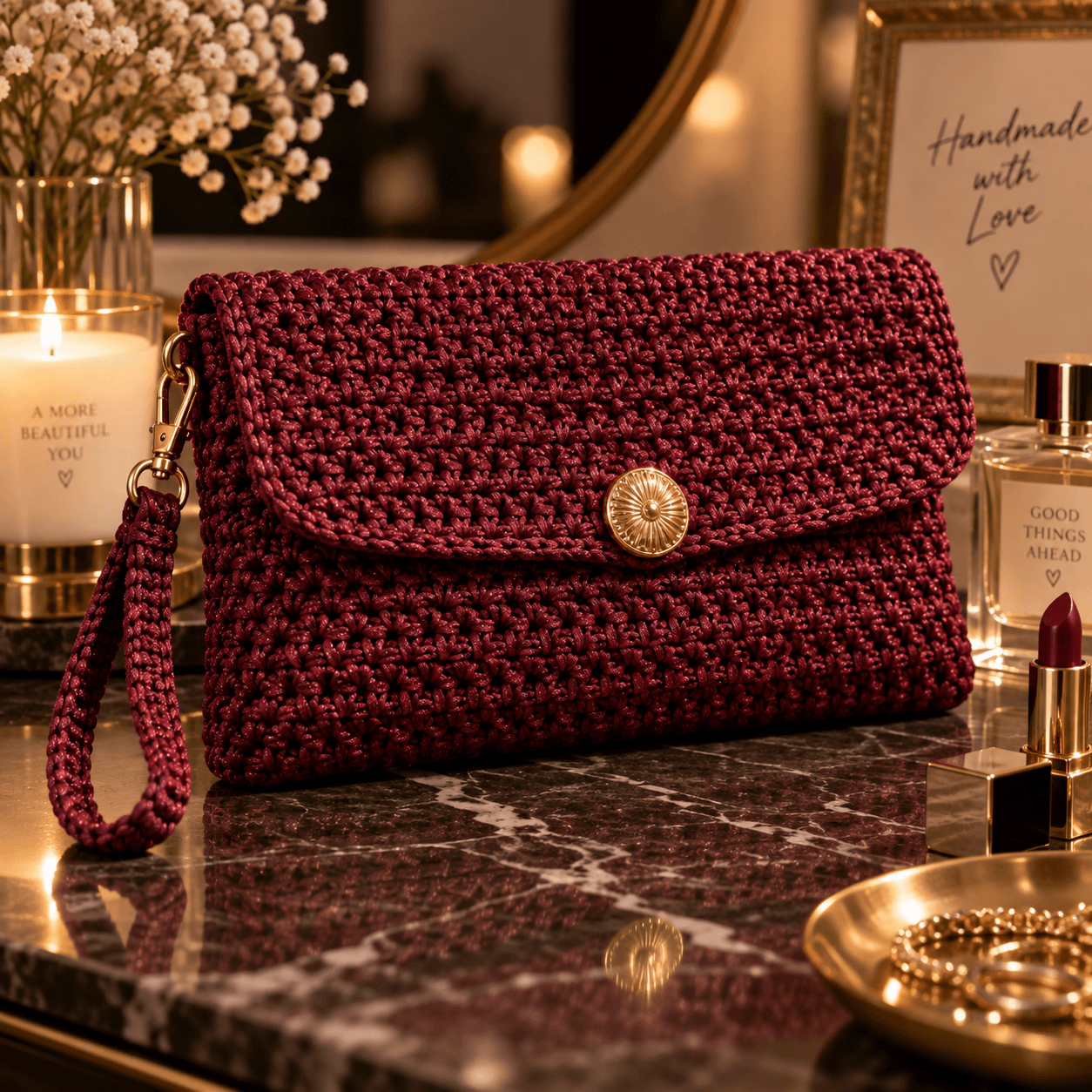 Crochet Clutch Purse Pattern (Easy Evening Bag)