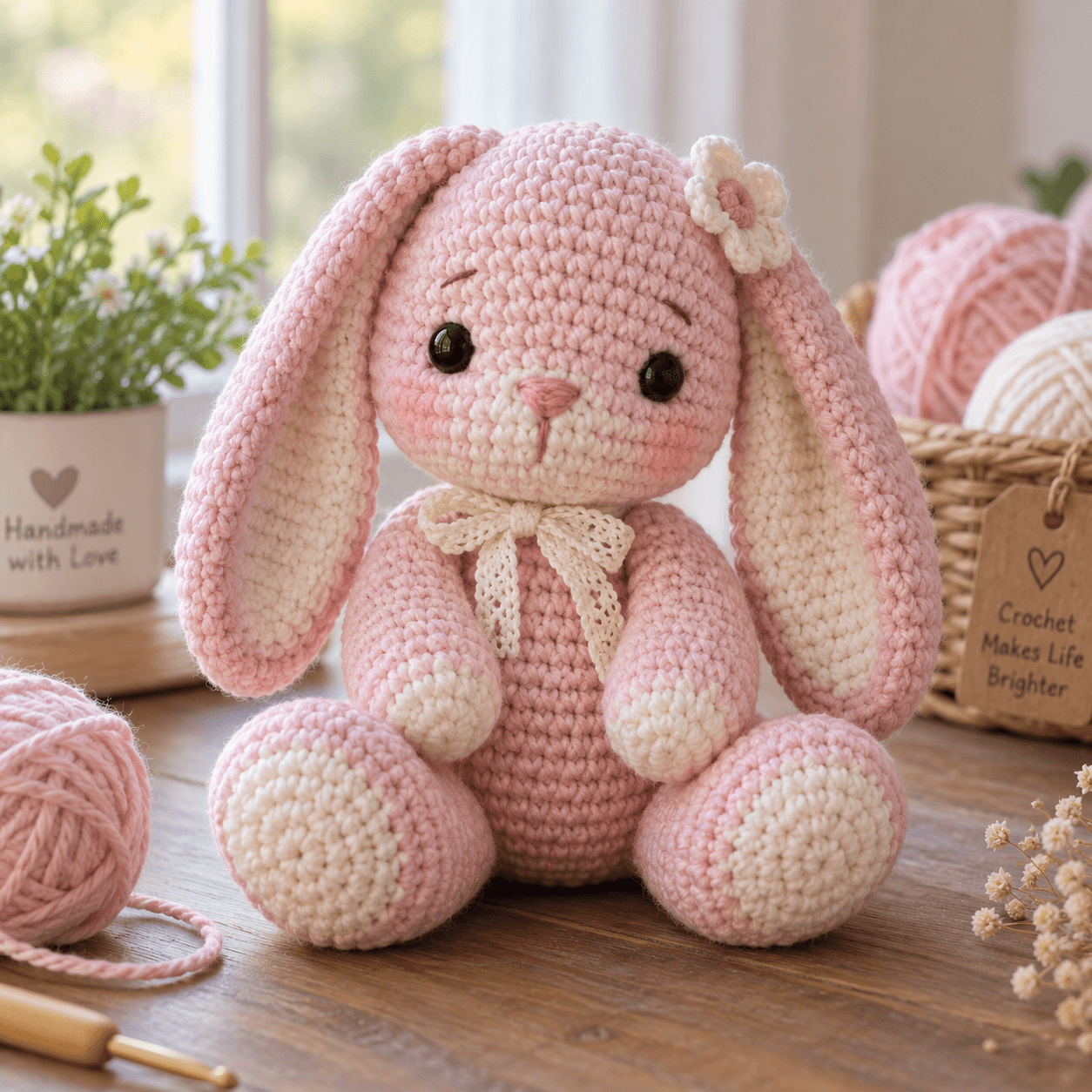 Amigurumi Bunny Pattern (Easy Crochet Bunny for Beginners)