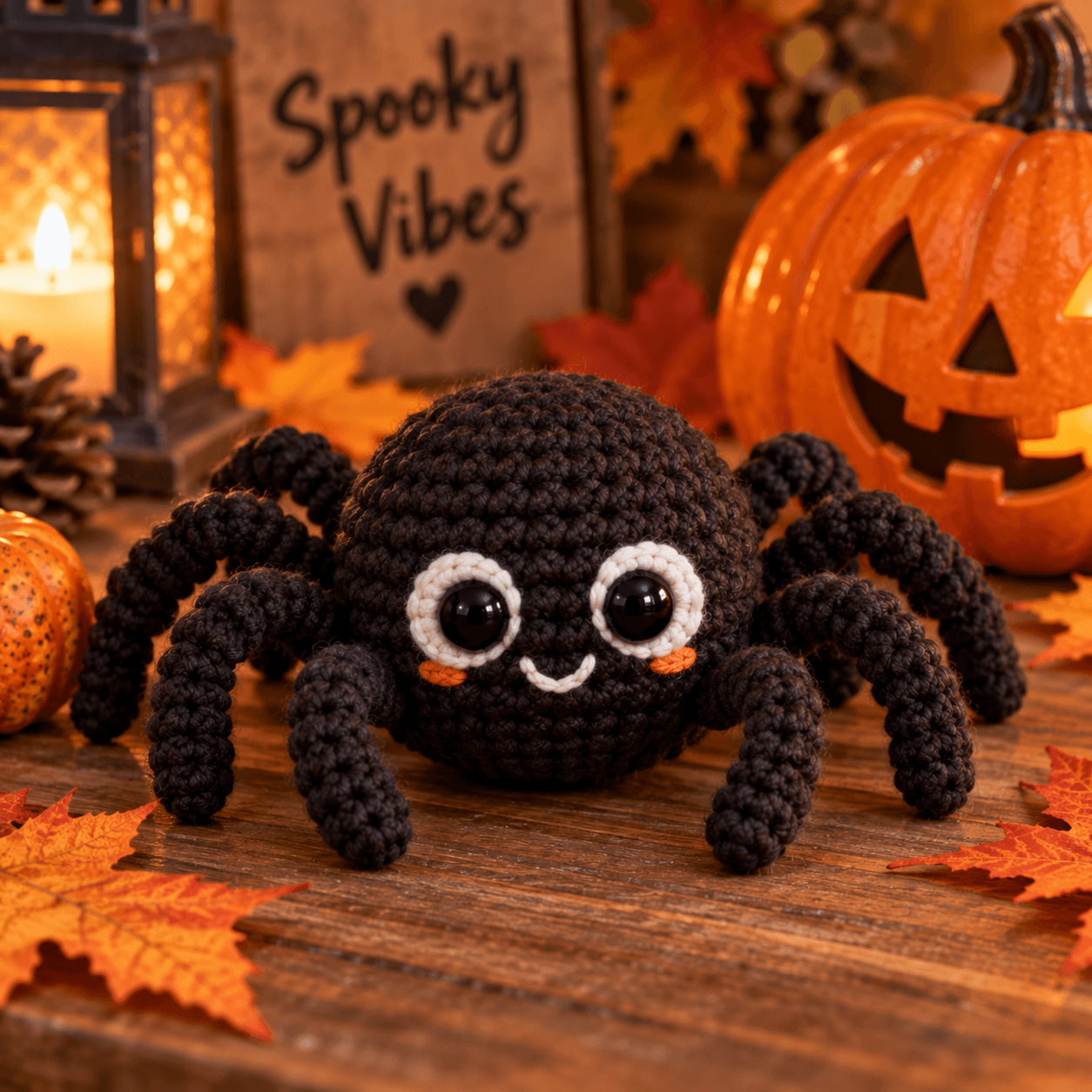 Crochet Spider Pattern (Easy Amigurumi Halloween Spider)