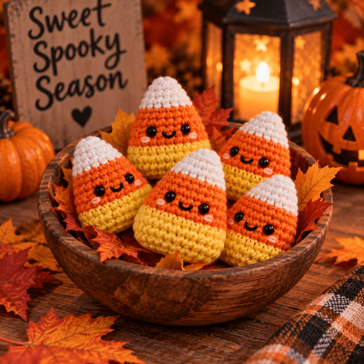 Crochet Candy Corn Pattern (Easy Amigurumi Halloween Treat)