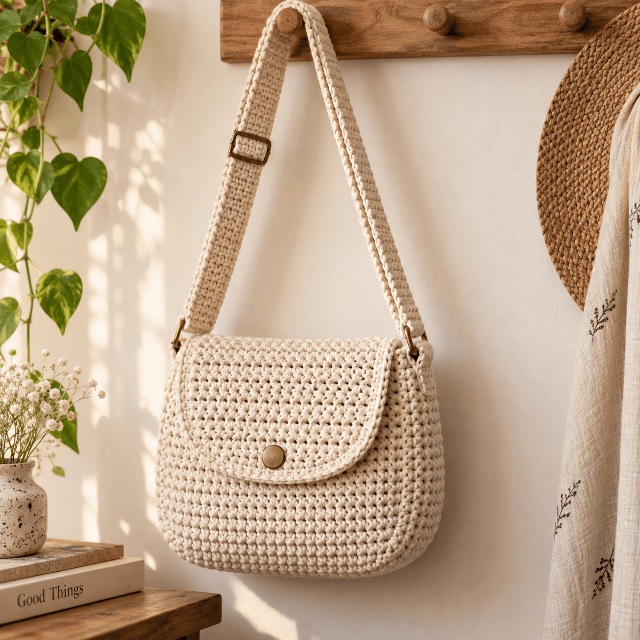 Crochet Crossbody Bag Pattern (Easy Everyday Bag)